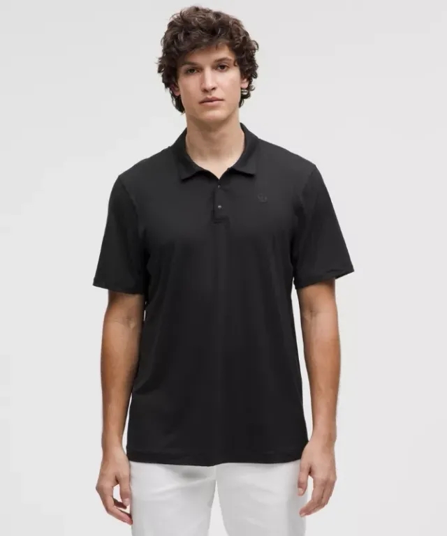 lululemon IE lululemon – Men's Logo Sport Polo Short-Sleeve Fit – Color Black – Size 2XL