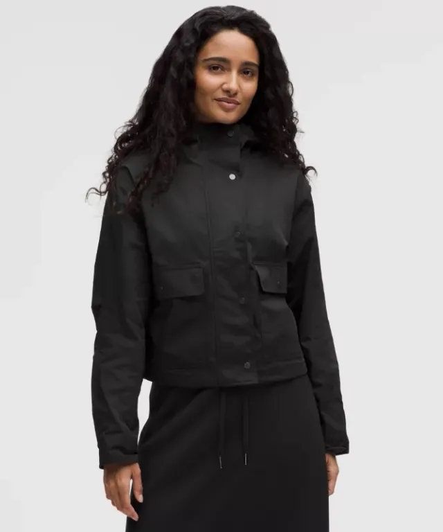 lululemon IE lululemon – Women's Cropped Utility Windbreaker Jacket – Color Black – Size 3XS