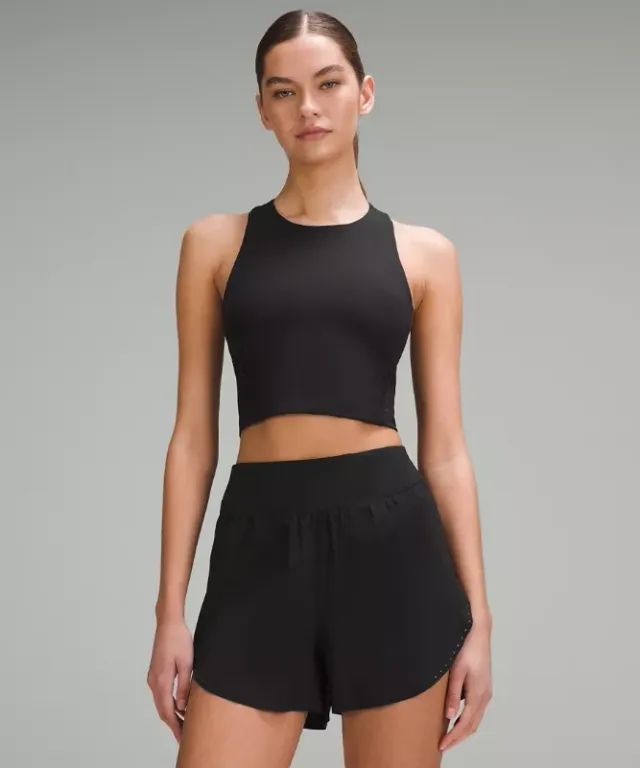 lululemon IE lululemon – Women's Swift Speed Cropped Tank Top B/C Cup – Color Black – Size 8
