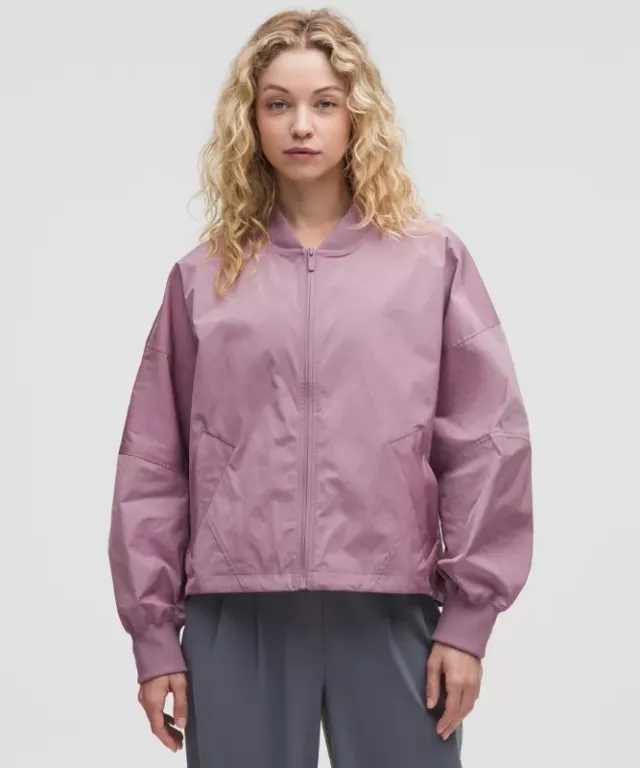 lululemon IE lululemon – Women's Lightweight Hem-Cinch Bomber Jacket – Color Purple/Pastel – Size 3XS
