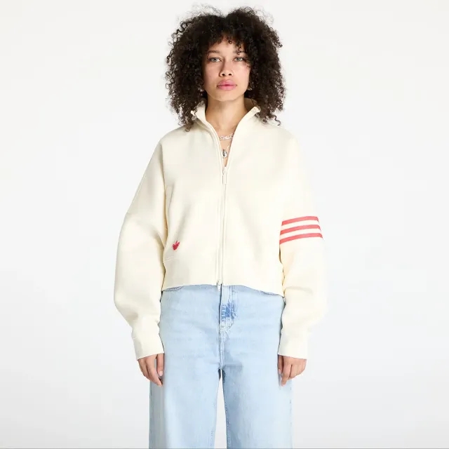 adidas Originals Sweatshirt Adidas Neuclassics Track Top Cream White/ Real Coral S