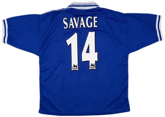 1998-00 Leicester Home Shirt Savage #14 - 9/10 - (L)