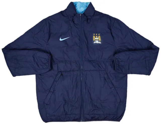 2015-16 Manchester City Nike Reversible Padded Bench Coat - 4/10 - (XL)
