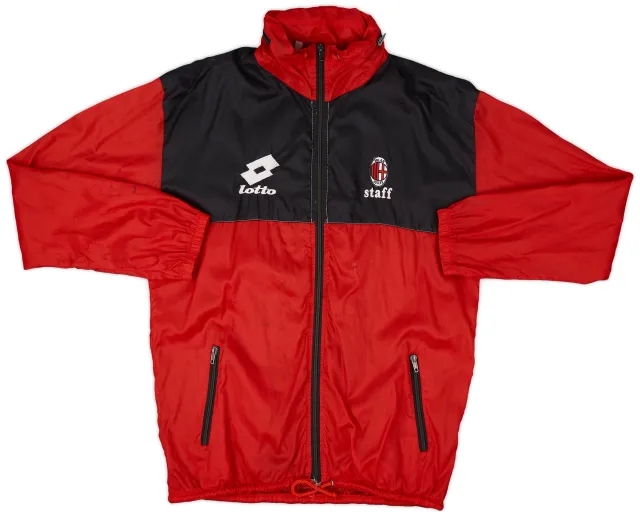 1997-98 AC Milan Volley Lotto Staff Issue Track Jacket - 5/10 - (L)