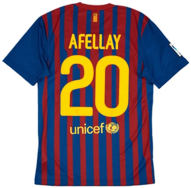 Nike 2011-12 Barcelona Home Shirt Afellay #20 - 9/10 - (S)