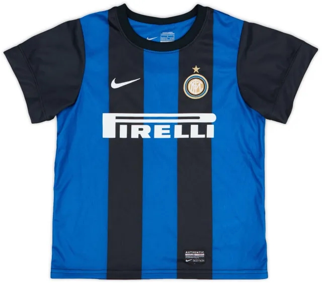 Nike 2012-13 Inter Milan Home Shirt - 9/10 - (6-7 Years)