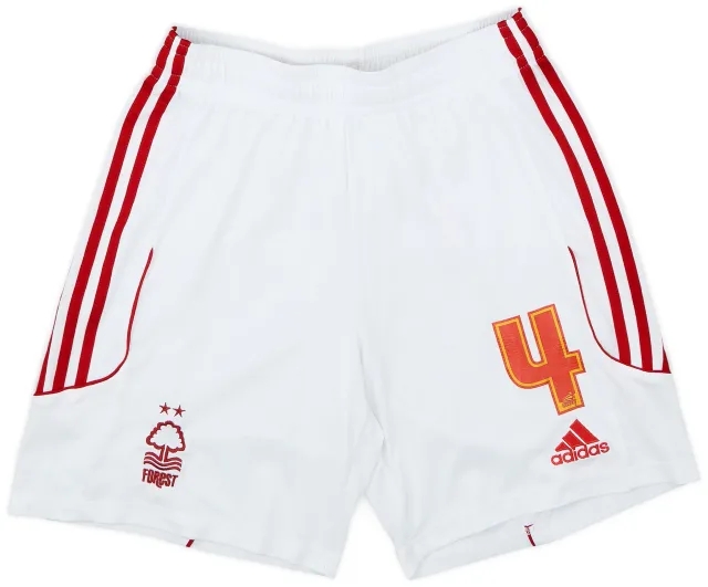 adidas 2013-14 Nottingham Forest Player Issue Home Shorts #4 - 5/10 - (S)