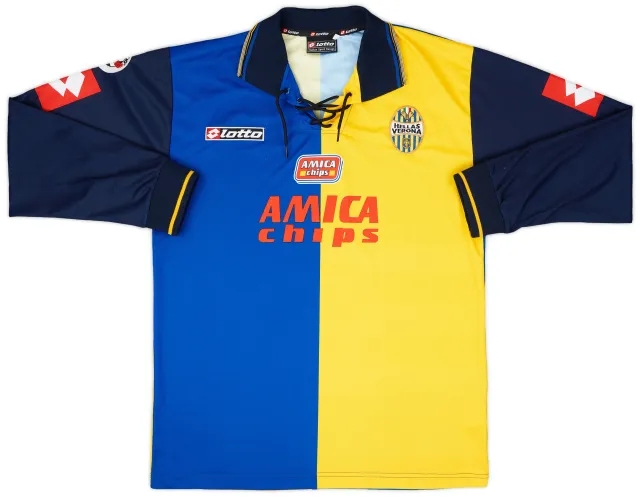 Lotto 2001-02 Hellas Verona Anniversary L/S Shirt - 8/10 - (L)