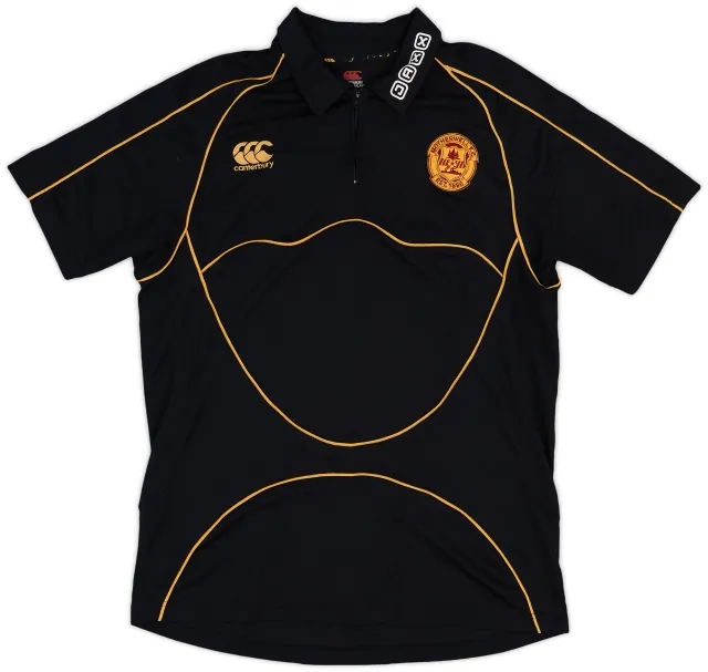 2009-10 Motherwell Canterbury 1/4 Zip Polo Shirt - 9/10 - (L)