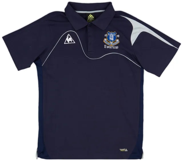 2009-10 Everton Le Coq Sportif Polo Shirt - 6/10 - (L)