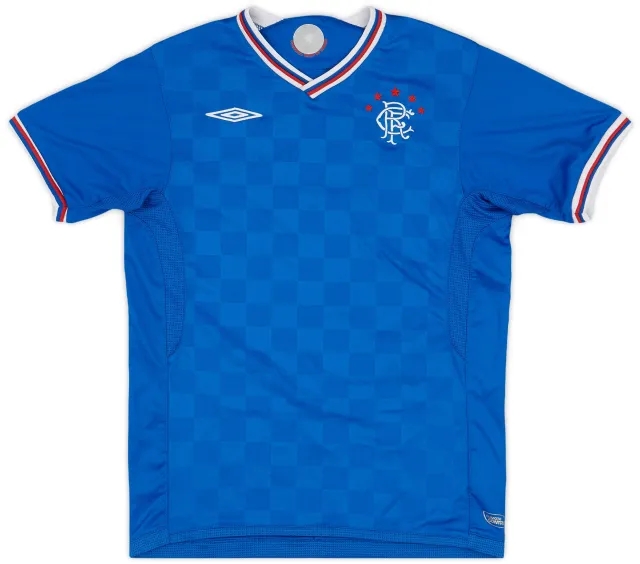 Umbro 2009-10 Rangers Home Shirt - 7/10 - (M.Boys)