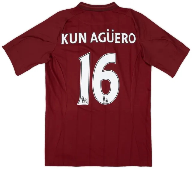Umbro 2012-13 Manchester City Away Shirt Kun Aguero #16 (M)