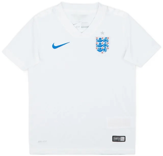 Nike 2014-15 England Home Shirt - 9/10 - (7-8 Years)
