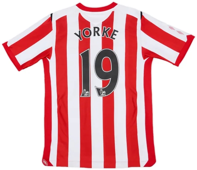 Umbro 2008-09 Sunderland Home Shirt Yorke #19 - 5/10 - (M)