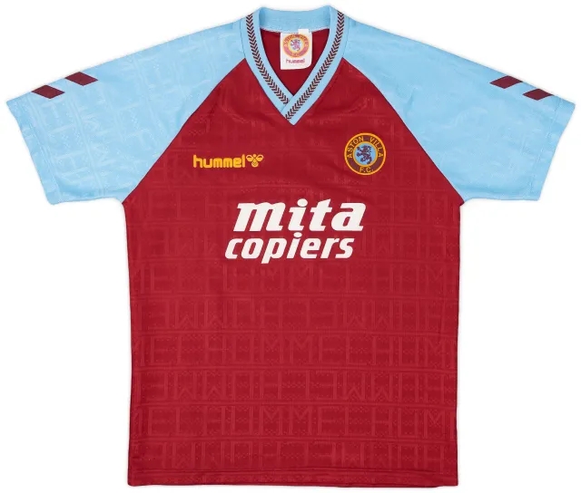 Hummel 1989-90 Aston Villa Home Shirt - 10/10 - (L)