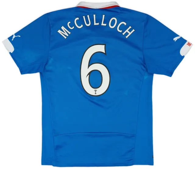 Puma 2014-15 Rangers Home Shirt McCulloch #6 - 6/10 - (M)