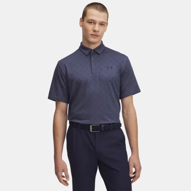 Under Armour  Playoff 3.0 Printed Men's Polo Downpour Gray / Midnight Navy S