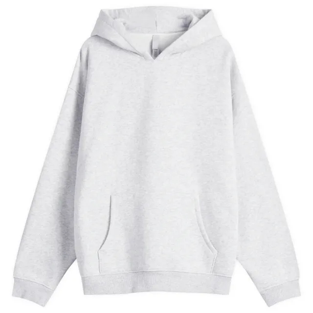 Asics SKIMS Men's Fleece Lounge Relaxed Hoodie Light Heather Grey