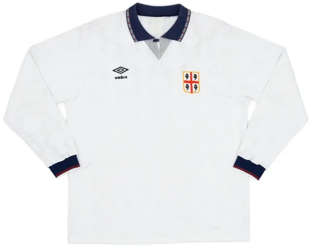 Umbro 1990-92 Cagliari Away L/S Shirt - 9/10 - (L)
