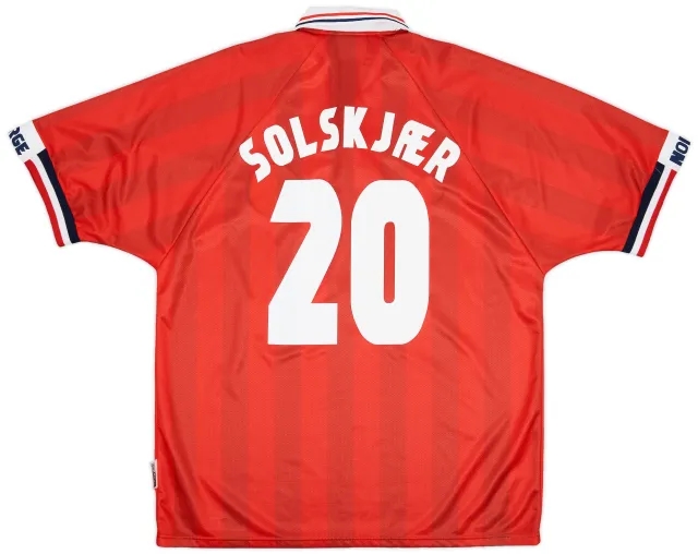 Umbro 1998-00 Norway Home Shirt Solskjaer #20 - 8/10 - (XL)