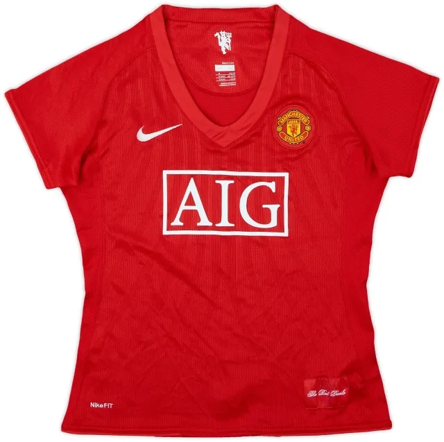 Nike 2007-09 Manchester United Home Shirt - 8/10 - (Women's M)