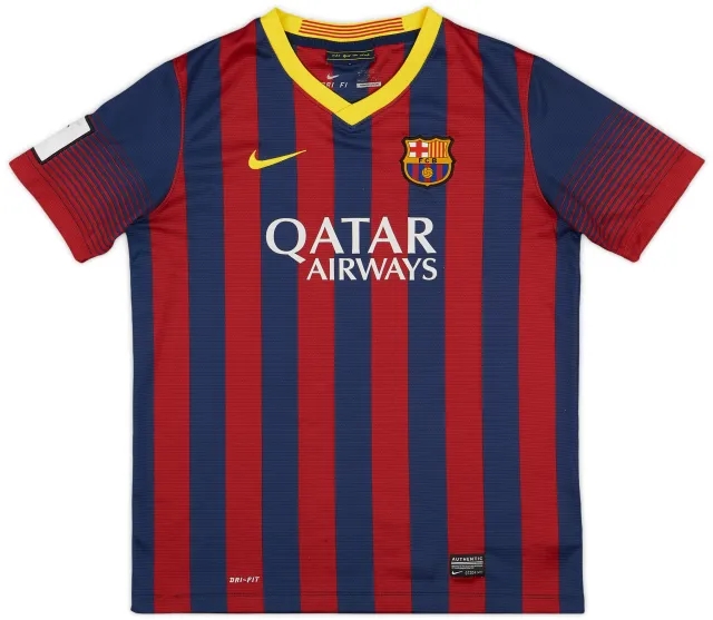 Nike 2013-14 Barcelona Home Shirt - 6/10 - (XL.Boys)