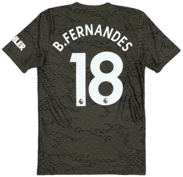 adidas 2020-21 Manchester United Away Shirt B.Fernandes #18 - 10/10 - (S)