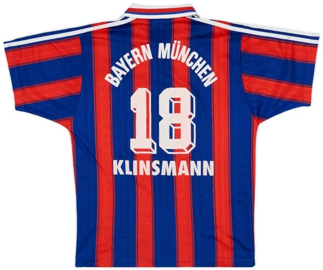 adidas 1995-97 Bayern Munich Home Shirt Klinsmann #18 - 5/10 - (S)