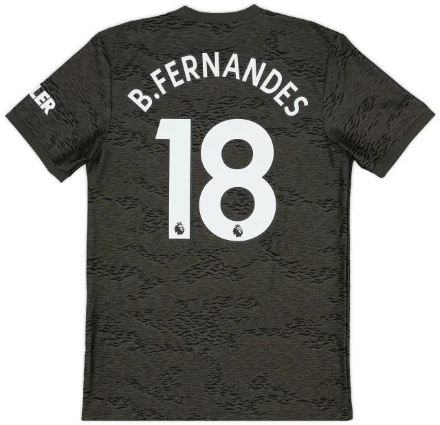 adidas 2020-21 Manchester United Away Shirt B.Fernandes #18 - 9/10 - (M)