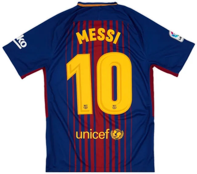 Nike 2017-18 Barcelona Home Shirt Messi #10 - 9/10 - (S)
