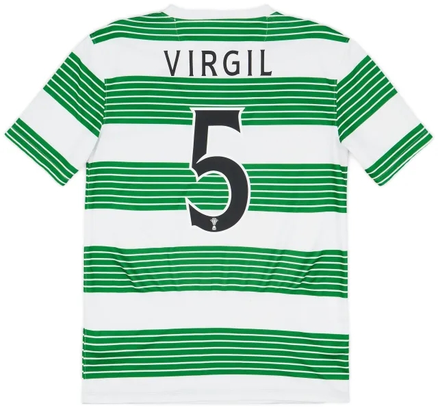 Nike 2013-15 Celtic Home Shirt Virgil #5 - 7/10 - (S)