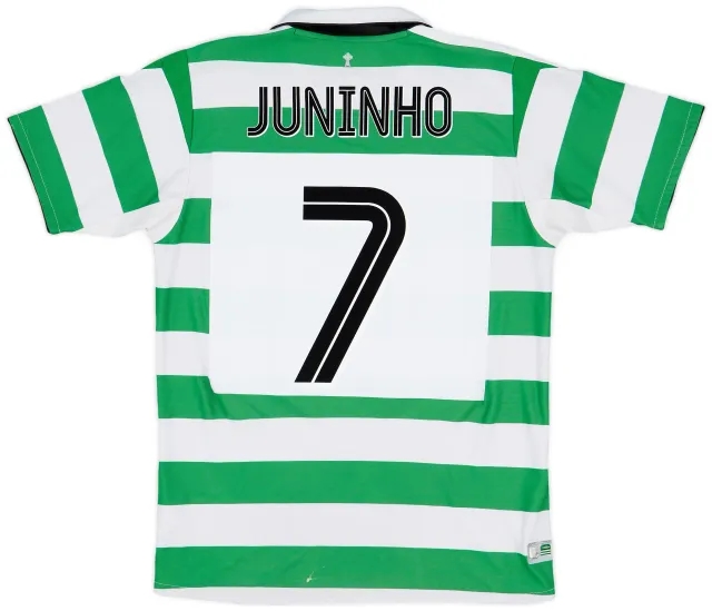 Umbro 2004-05 Celtic Home Shirt Juninho #7 - 7/10 - (M)