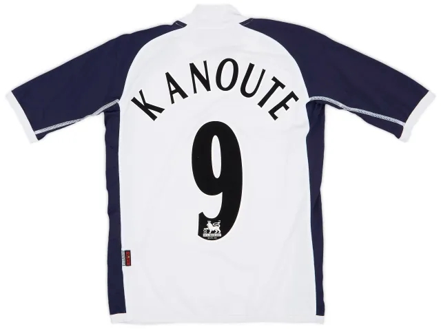 Kappa 2005-06 Tottenham Home Shirt Kanoute #9 - 7/10 - (S)