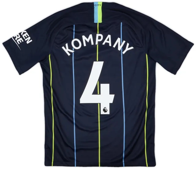 Nike 2018-19 Manchester City Away Shirt Kompany #4 - 9/10 - (S)