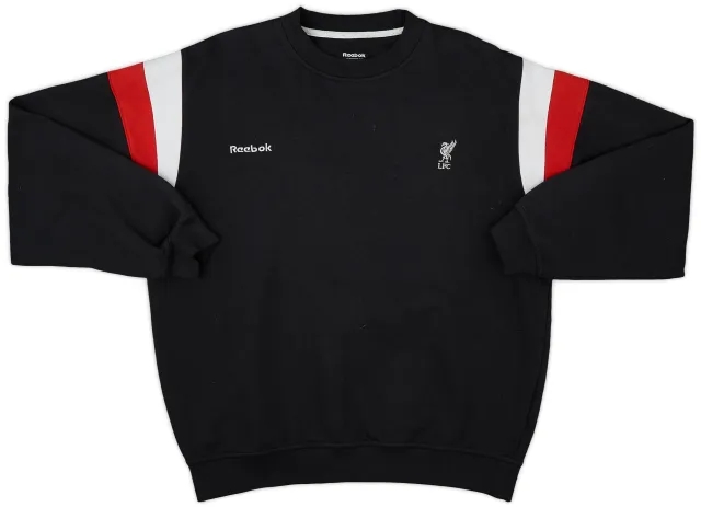 2000-02 Liverpool Reebok Sweat Top - 8/10 - (L)