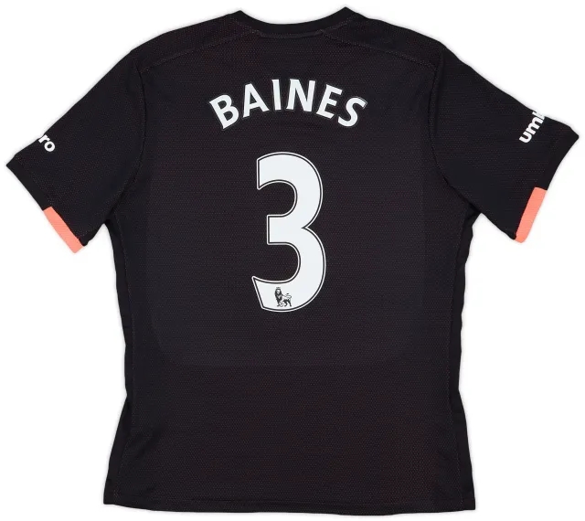 Umbro 2016-17 Everton Away Shirt Baines #3 - 9/10 - (M)
