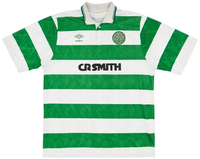 Umbro 1987-89 Celtic Centenary Home Shirt - 8/10 - (L)