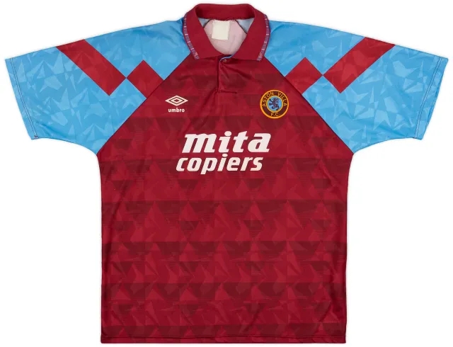 Umbro 1990-92 Aston Villa Home Shirt - 9/10 - (XL)