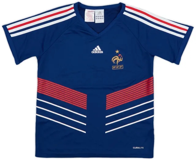 adidas 2009-10 France Basic Home Shirt - 9/10 - (M.Boys)