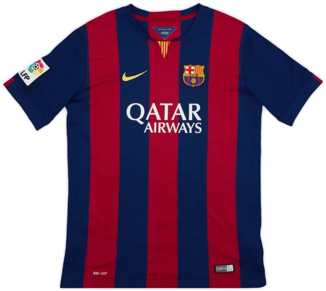 Nike 2014-15 Barcelona Home Shirt - 9/10 - (XL.Boys)