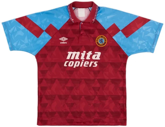 Umbro 1990-92 Aston Villa Home Shirt - 7/10 - (M)