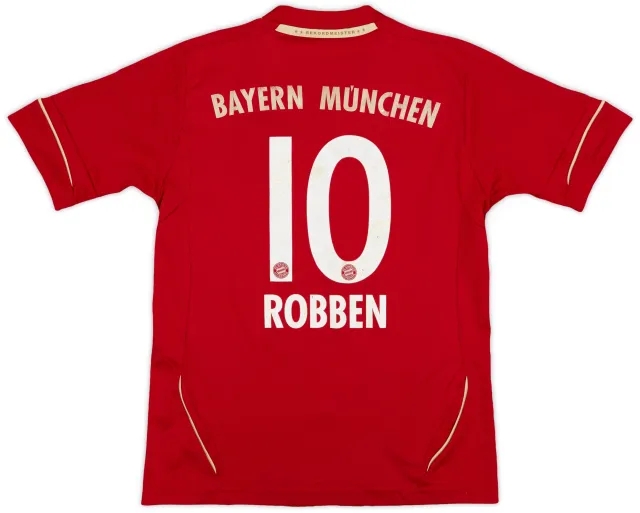 adidas 2011-13 Bayern Munich Home Shirt Robben #10 - 6/10 - (S.Boys)