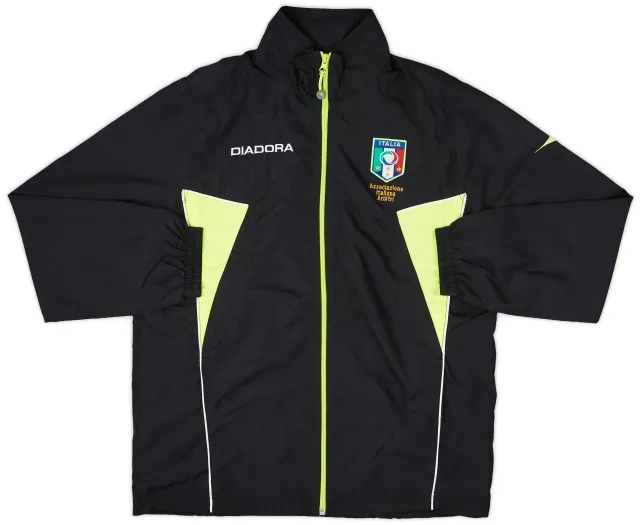 2007-08 Italy Diadora Referee Track Jacket - 8/10 - (S)
