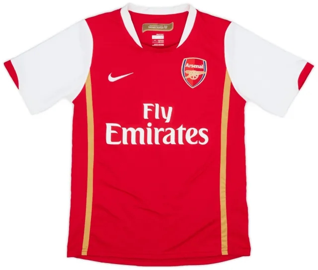 Nike 2006-08 Arsenal Home Shirt - 9/10 - (M.Boys)