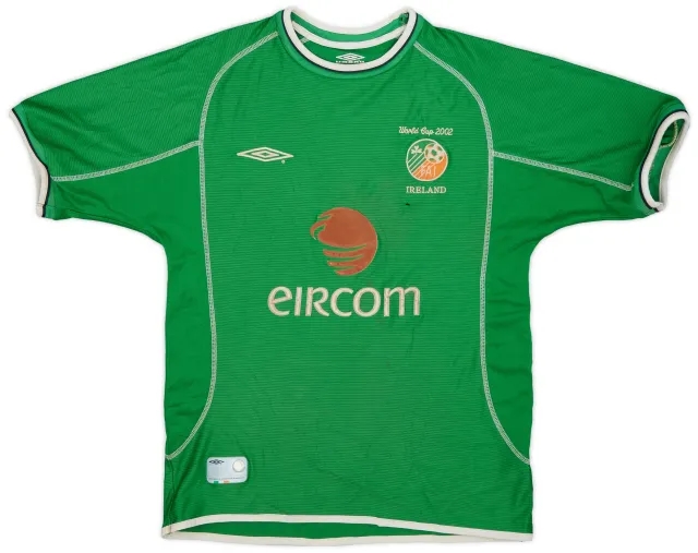 Umbro 2001-03 Ireland Home Shirt - 3/10 - (M)