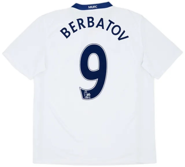 Nike 2008-10 Manchester United Away Shirt Berbatov #9 - 9/10 - (L)