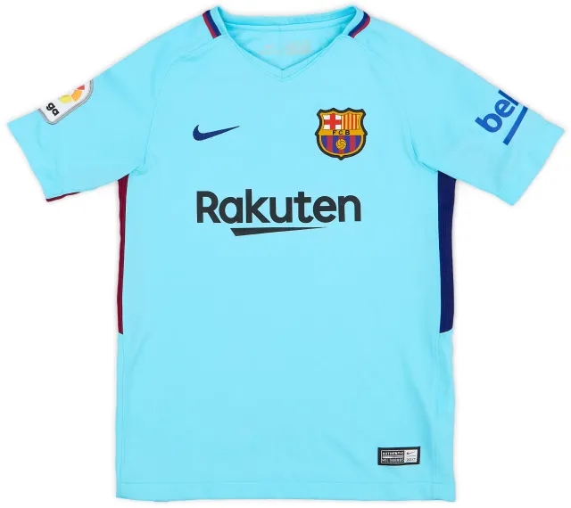 Nike 2017-18 Barcelona Away Shirt - 8/10 - (S.Boys)
