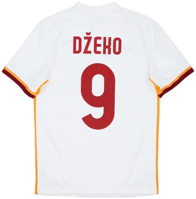 Nike 2015-16 Roma Away Shirt Dzeko #9 - 7/10 - (S)