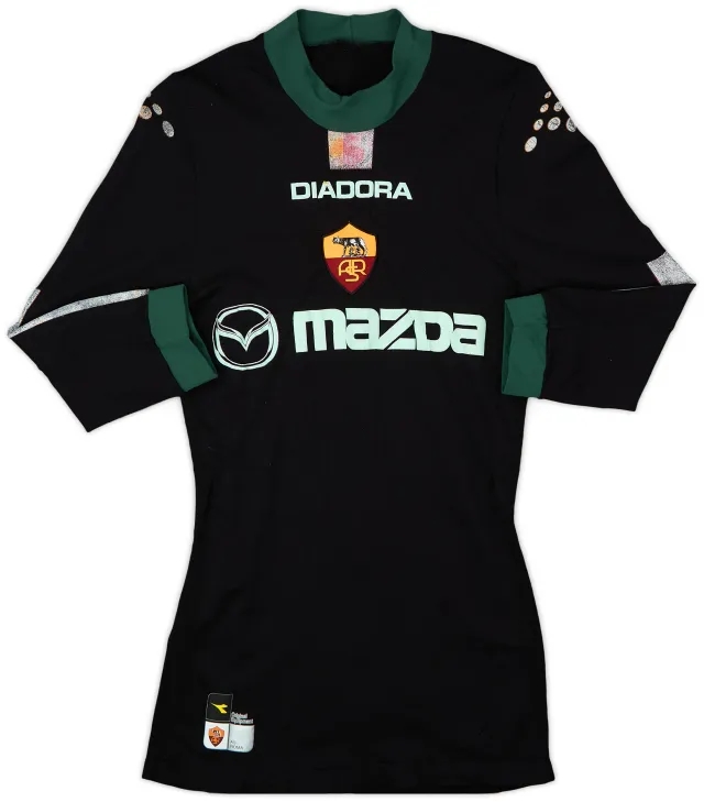 Diadora 2004-05 Roma European Home L/S Shirt - 5/10 - (S/M)