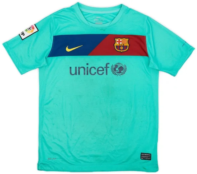 Nike 2010-11 Barcelona Away Shirt - 5/10 - (L.Boys)